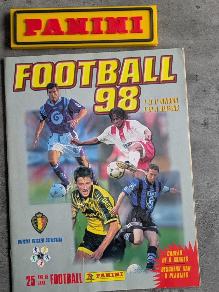 ALBUM D'AUTOCOLLANTS PANINI FOOTBALL 98 INCOMPLET, année 199, Envoi, Comme neuf, Autocollant