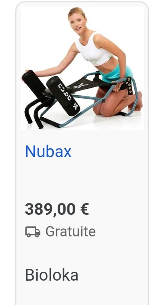 Nubax appareil de décompression vertébrale, Verzenden, Gebruikt, Overige typen