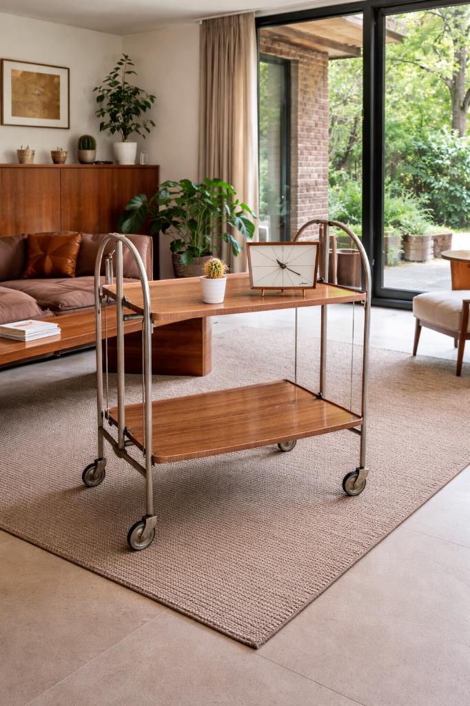 Authentieke Bremshey vintage serveer trolley, Enlèvement ou Envoi, Comme neuf