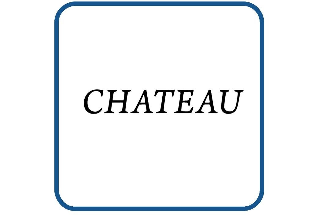 Chateau caravan en camper sticker, Verzenden, Nieuw, Overige typen