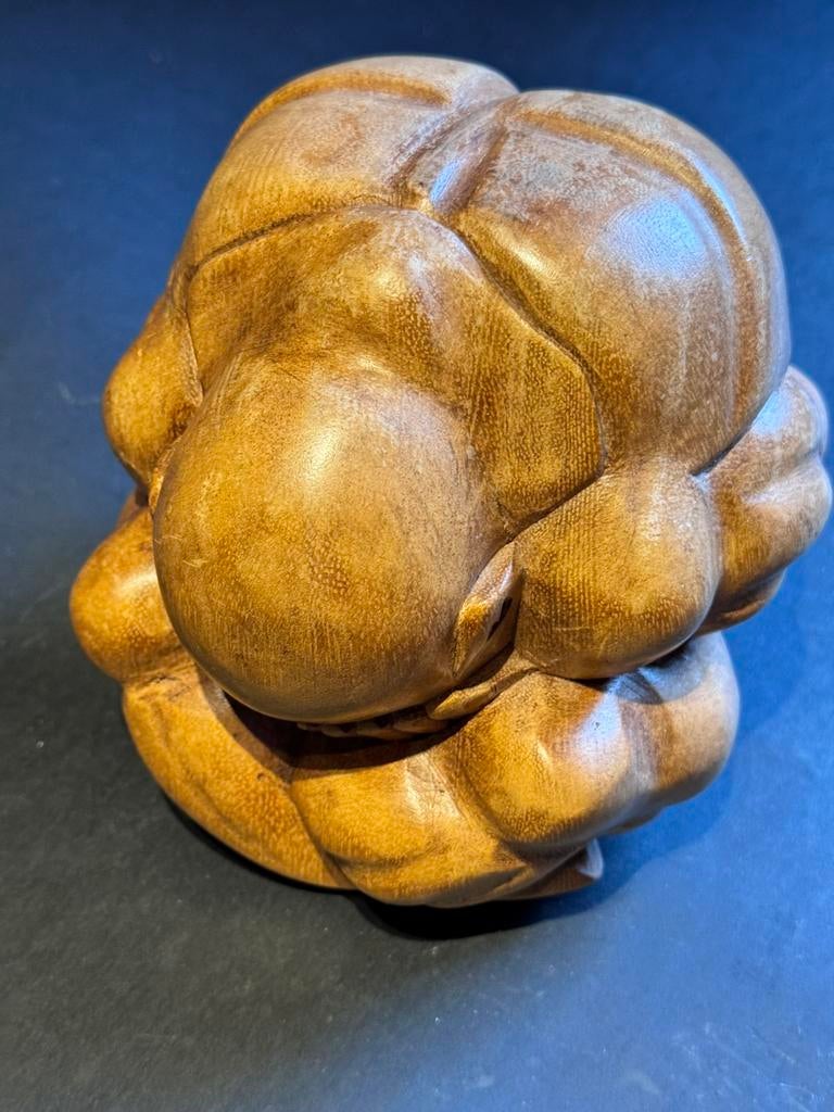 Houten Bouddha, Ophalen of Verzenden, Gebruikt