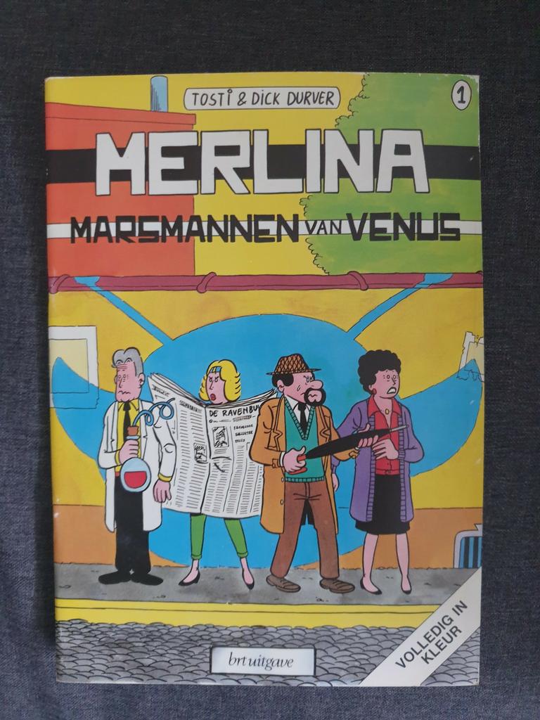 MERLINA 1 MARSMANNEN van VENUS brt uitgave volledig in kleur, Overige typen, Ophalen of Verzenden, Zo goed als nieuw, Tosti en dick durver
