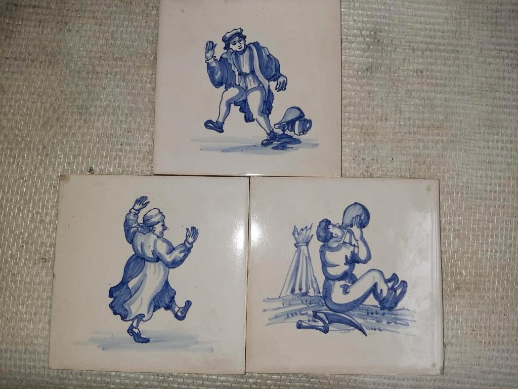Verschillende siertegels blauw-wit delft stijl, Ophalen