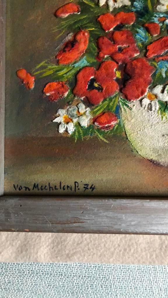 Kader vaas met bloemen, Huis en Inrichting, Ophalen