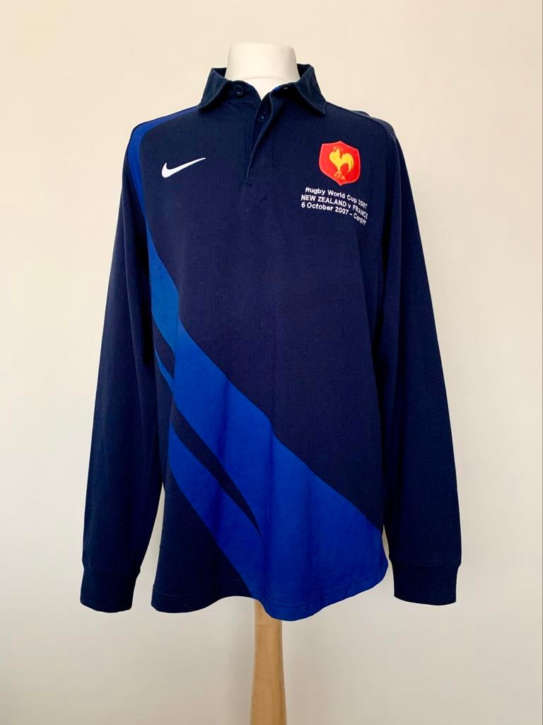 France Rugby World Cup 2007 matchday vs New Zealand shirt, Sport en Fitness, Rugby, Ophalen of Verzenden, Gebruikt, Kleding