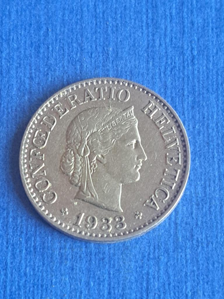 1933 Suisse 10 centimes, rare, Envoi, Autres pays, Monnaie en vrac