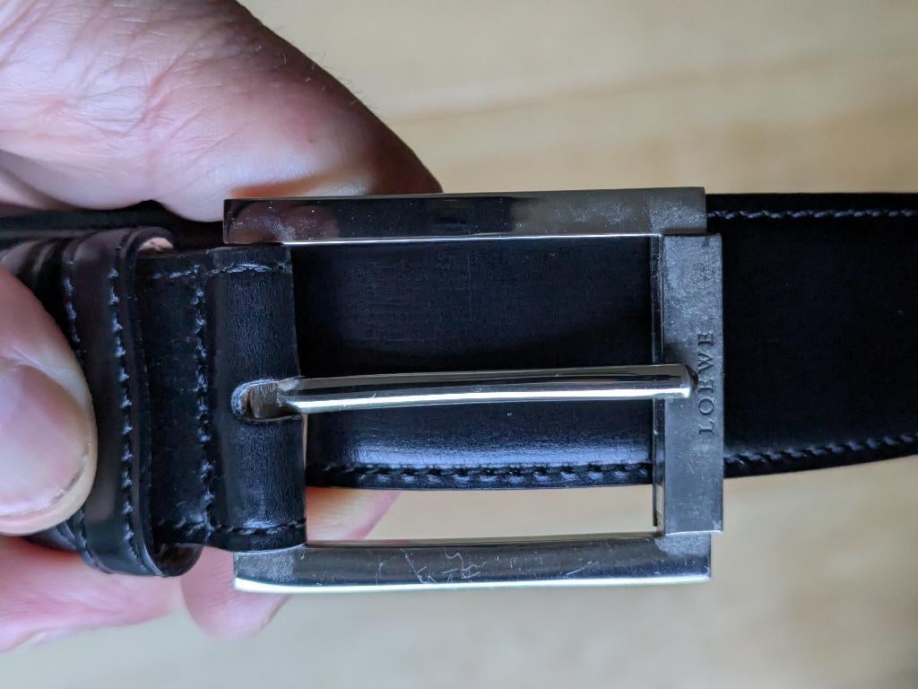 Ceinture Loewe élégante en cuir, Kleding | Dames, Ophalen, Heupriem, Echt leder, Zwart