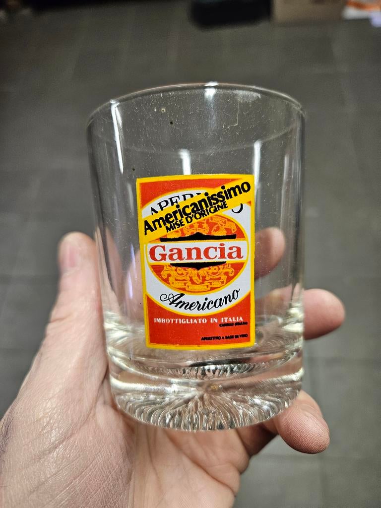 6 verres Gancia vintage, Collections, Enlèvement ou Envoi