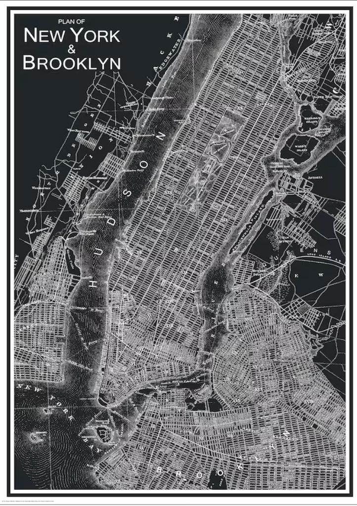 New York City lijst, 50x70 cm, Huis en Inrichting, Woonaccessoires | Lijsten, Ophalen of Verzenden, Nieuw