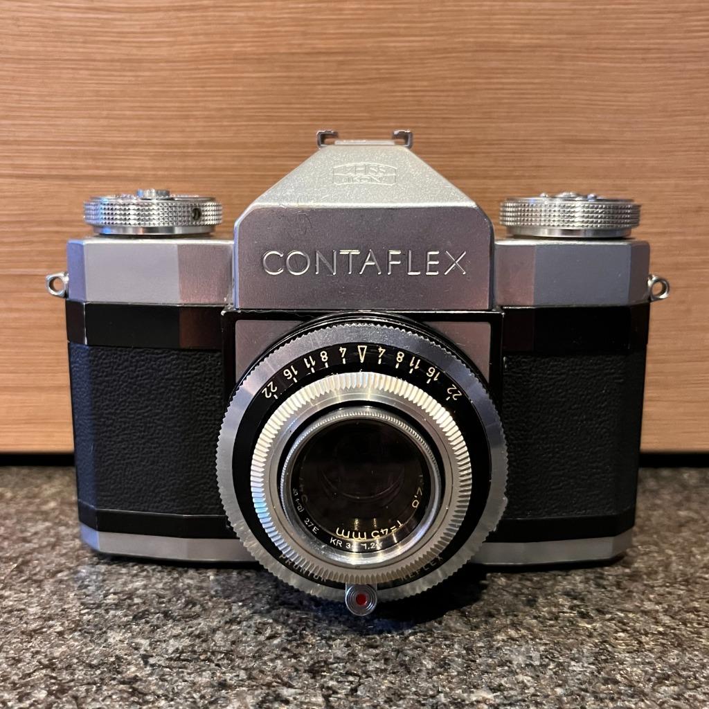Zeiss Ikon Contaflex analoge 35mm spiegelreflex camera + len, Enlèvement, Utilisé, Reflex miroir, Autres Marques