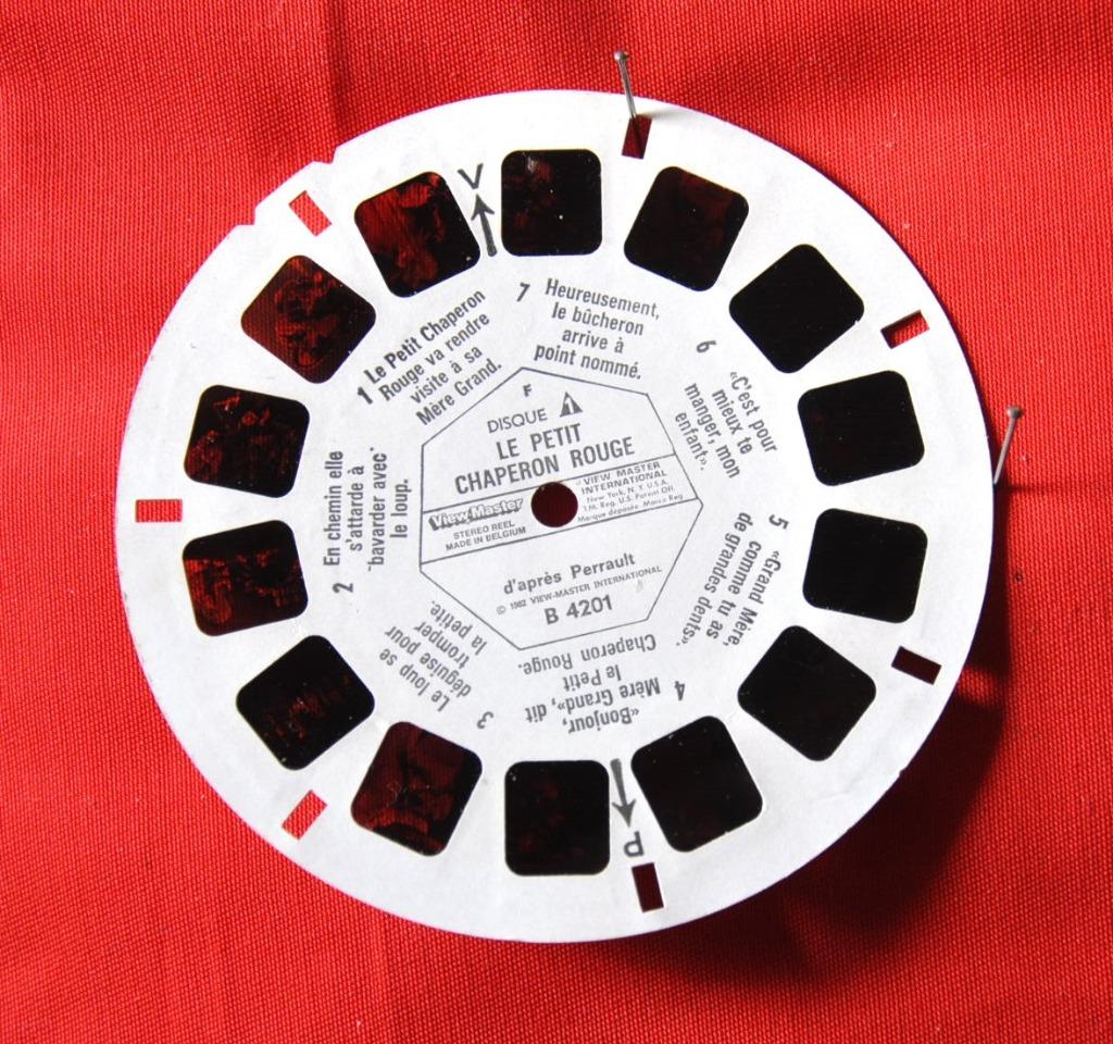 1 disques view- master le petit chaperon rouge (4), Ophalen of Verzenden, Gebruikt, Overige onderwerpen, Foto