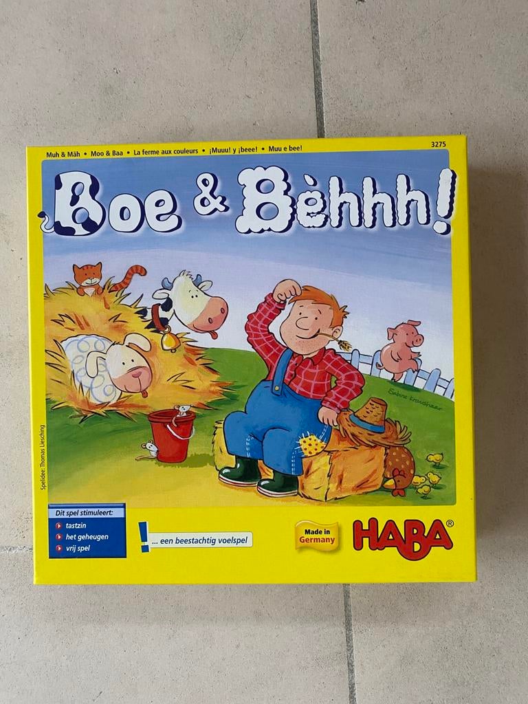 Haba voel- en kleurenspel Boe en Behh, Ophalen of Verzenden, Nieuw, Ontdekken