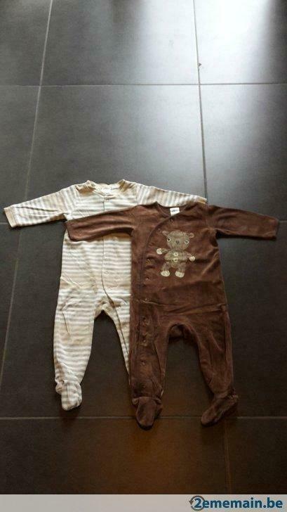 Lot de 2 pyjamas garçon - 80 cm/12 mois, Enfants & Bébés, Vêtements de bébé | Taille 80, Comme neuf, Garçon, Vêtements de nuit ou Sous-vêtements