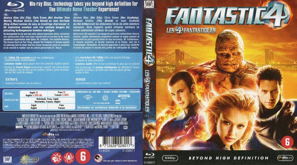 les 4 fantastiques (fantastic four) (blu-ray) neuf, Enlèvement ou Envoi, Comme neuf, Action
