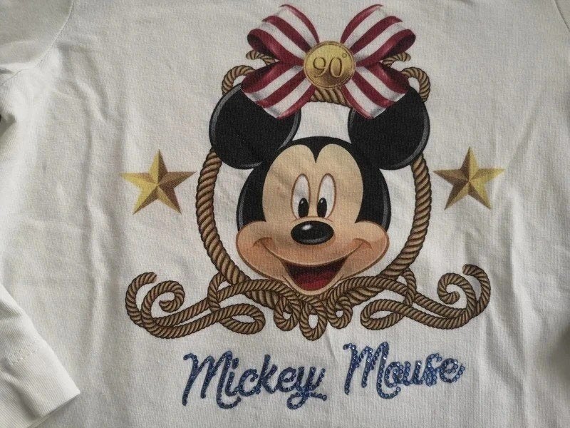 Monnalisa blouse mickey mouse, Kinderen en Baby's, Kinderkleding | Maat 110, Meisje, Ophalen of Verzenden, Zo goed als nieuw, Shirt of Longsleeve