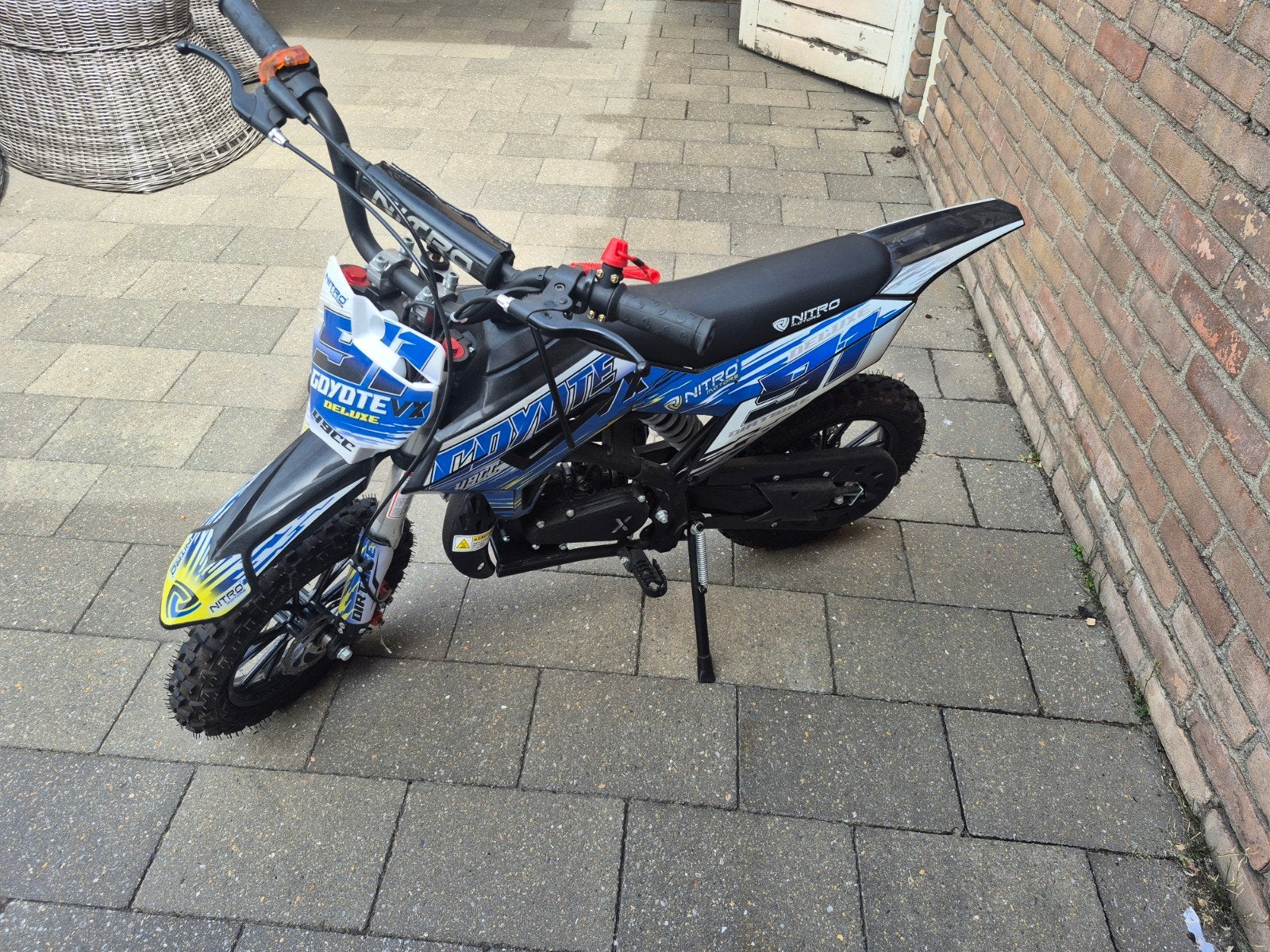 49 cc nitro motor, Ophalen, Schijfrem, Dirtbike