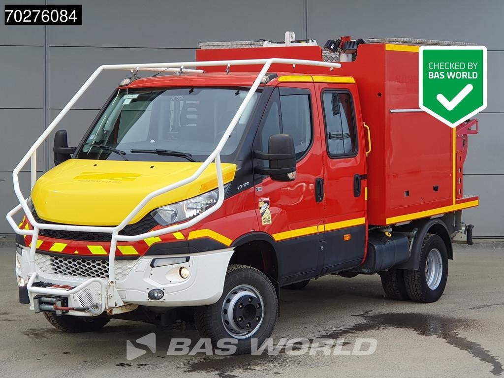 Iveco Daily 70C17 4X4 4x4 Achleitner Firetruck Brandweerwage, Autos, Camions, Rouge, Euro 5, Achat, Iveco