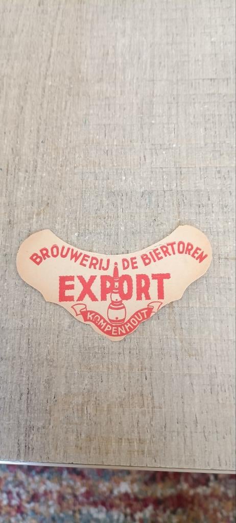 Oud bieretiket br de Biertoren Kampenhout, Verzamelen, Ophalen