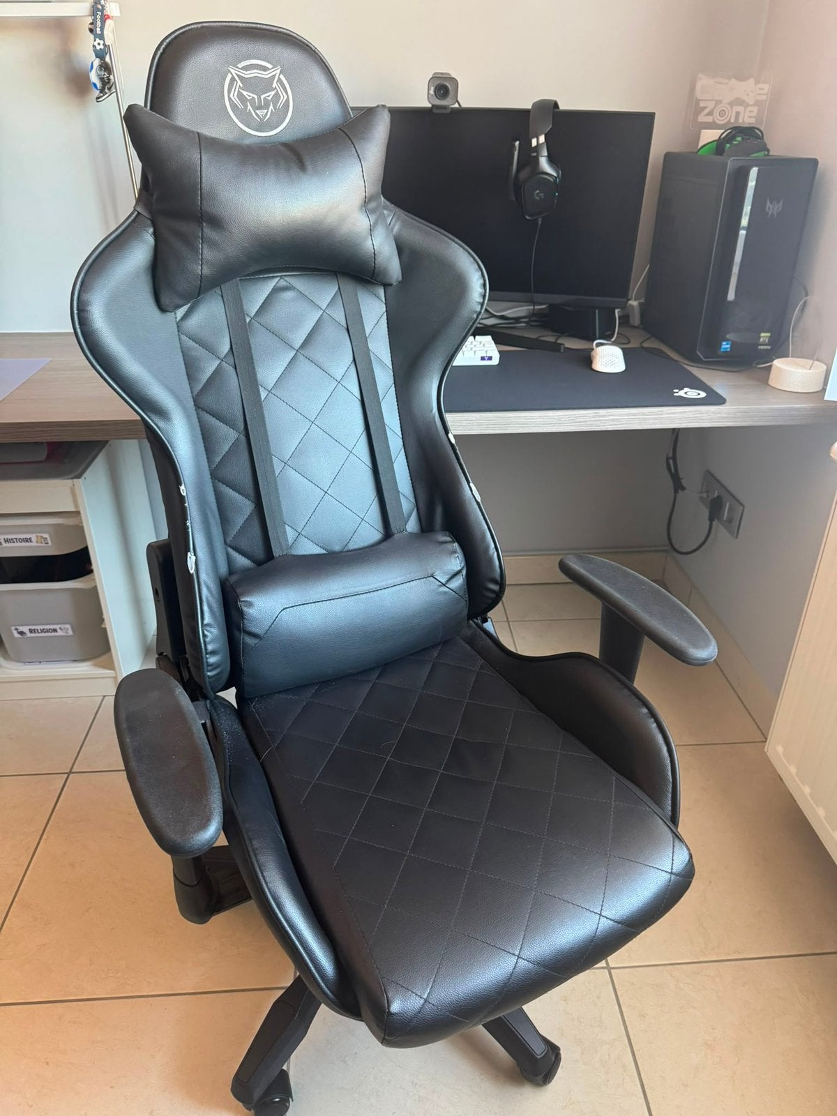 Chaise de bureau de gaming, Chaise de bureau de gaming, Enlèvement, Utilisé, Chaise de bureau