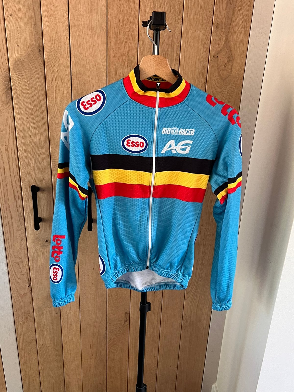 Bioracer Belgian Cycling wielertrui – lange mouwen – maat S, Enlèvement ou Envoi, Comme neuf, S, Vêtements d'extérieur