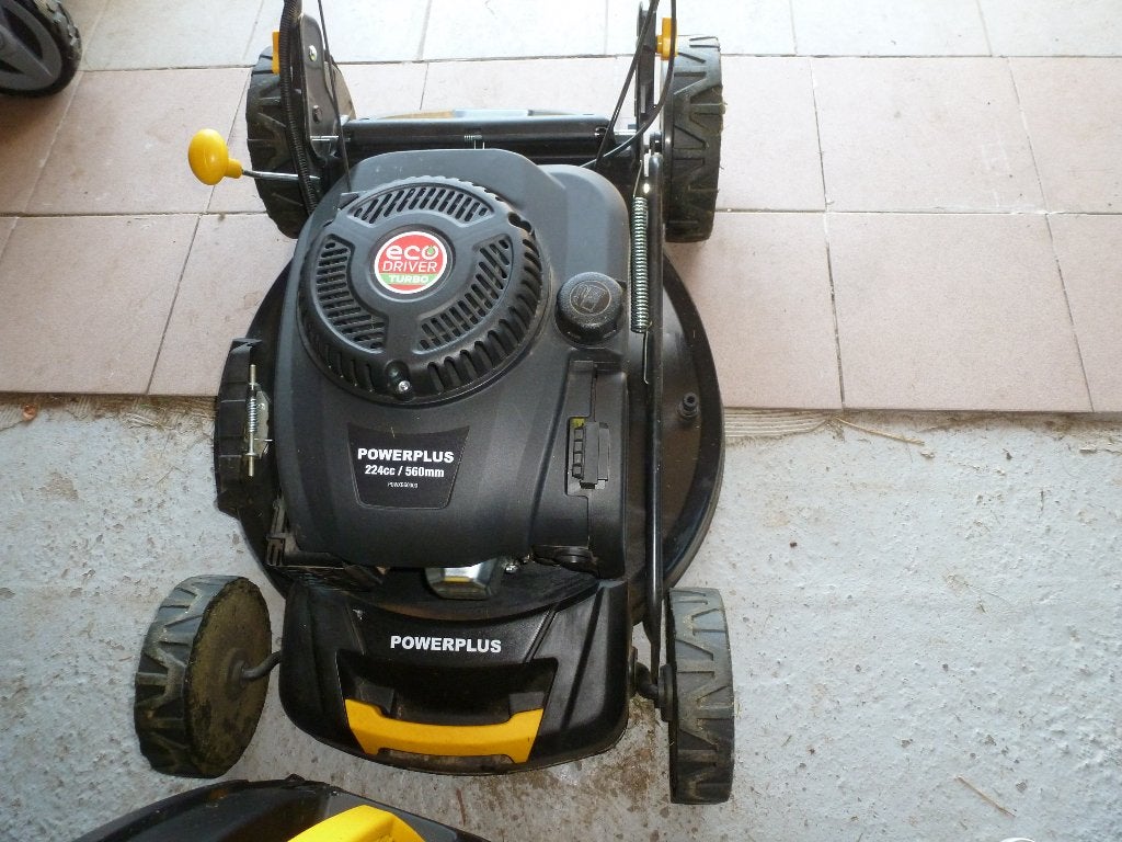 Power plus grasmachine, Bac de ramassage, Tondeuse rotative, Powerplus, Tondeuses à gazon à essence