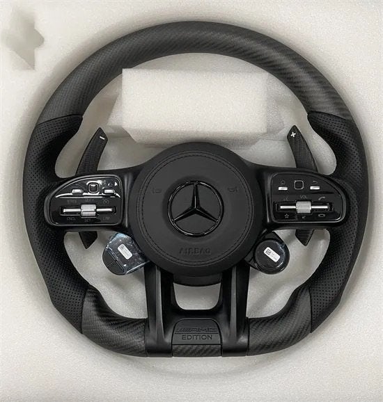 Mercedes sportief matte carbon stuur compleet AMG upgrade, Ophalen of Verzenden, Nieuw, Mercedes-Benz