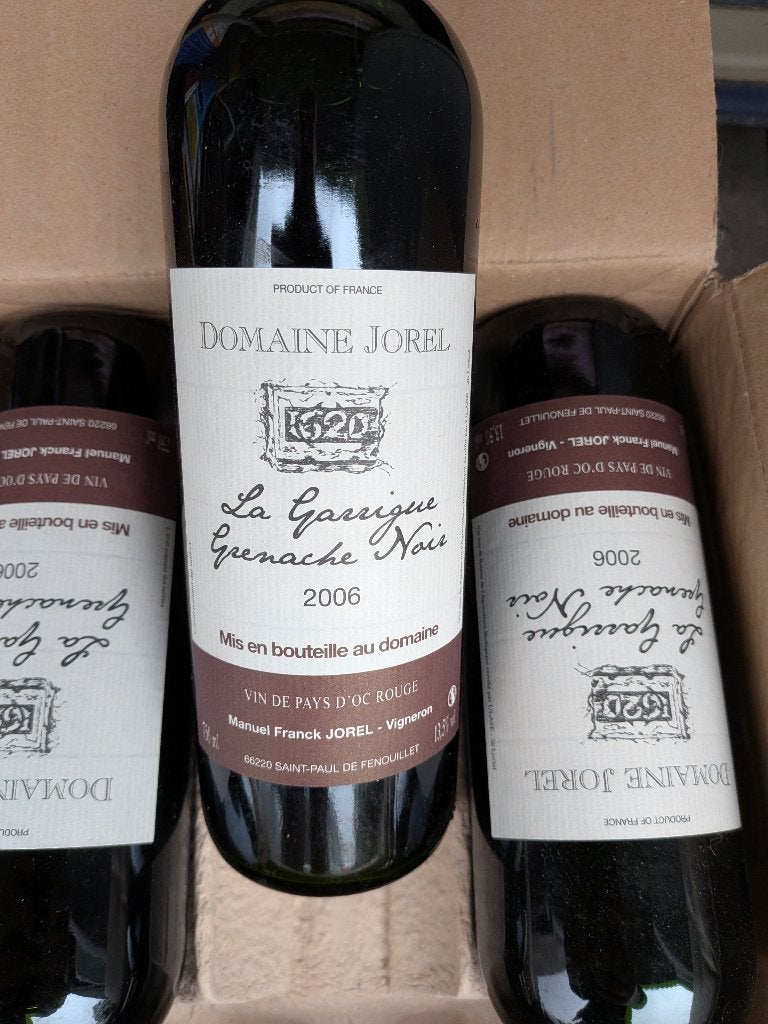 12 bouteilles de vin rouge - Domaine Jorel 2006, Collections, Enlèvement, Vin rouge, Pleine