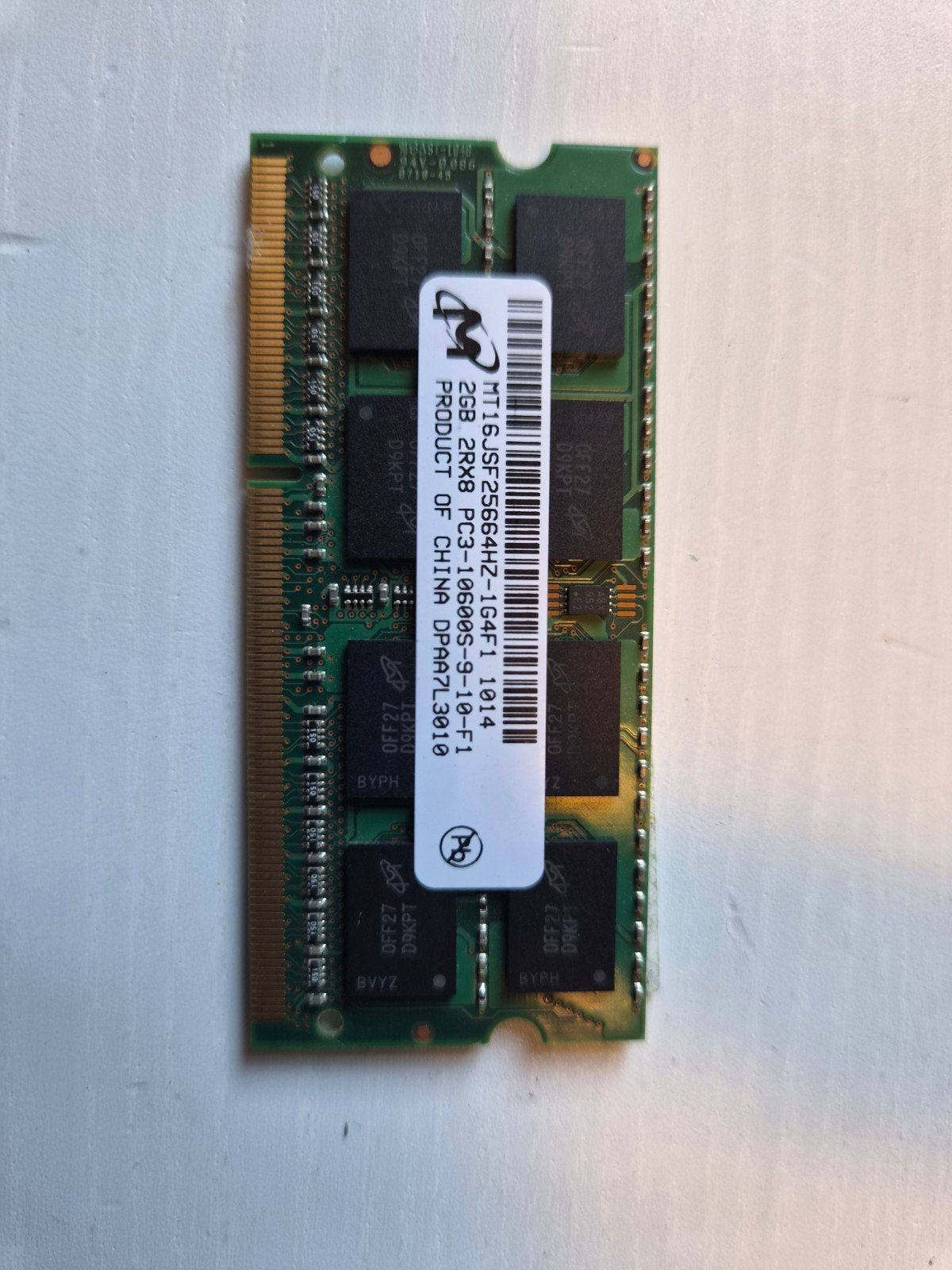 Bqrette de 2 Go au format DDR3 sodimm, Enlèvement ou Envoi, DDR3
