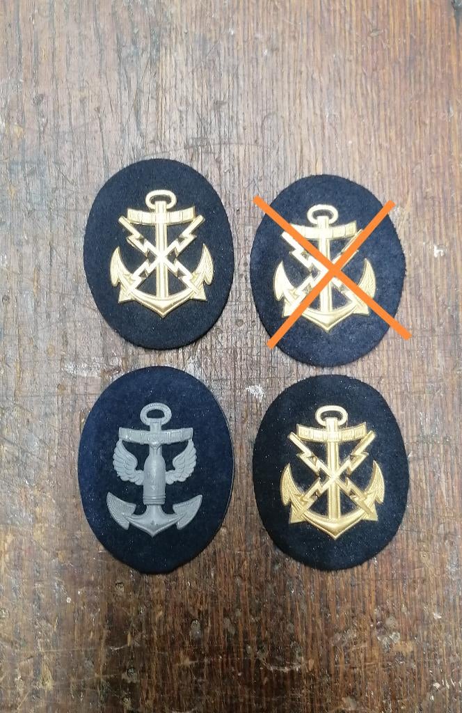 Duitse militaire insignes Kriegsmarine WO2, Verzamelen, Verzenden, Marine, Embleem of Badge