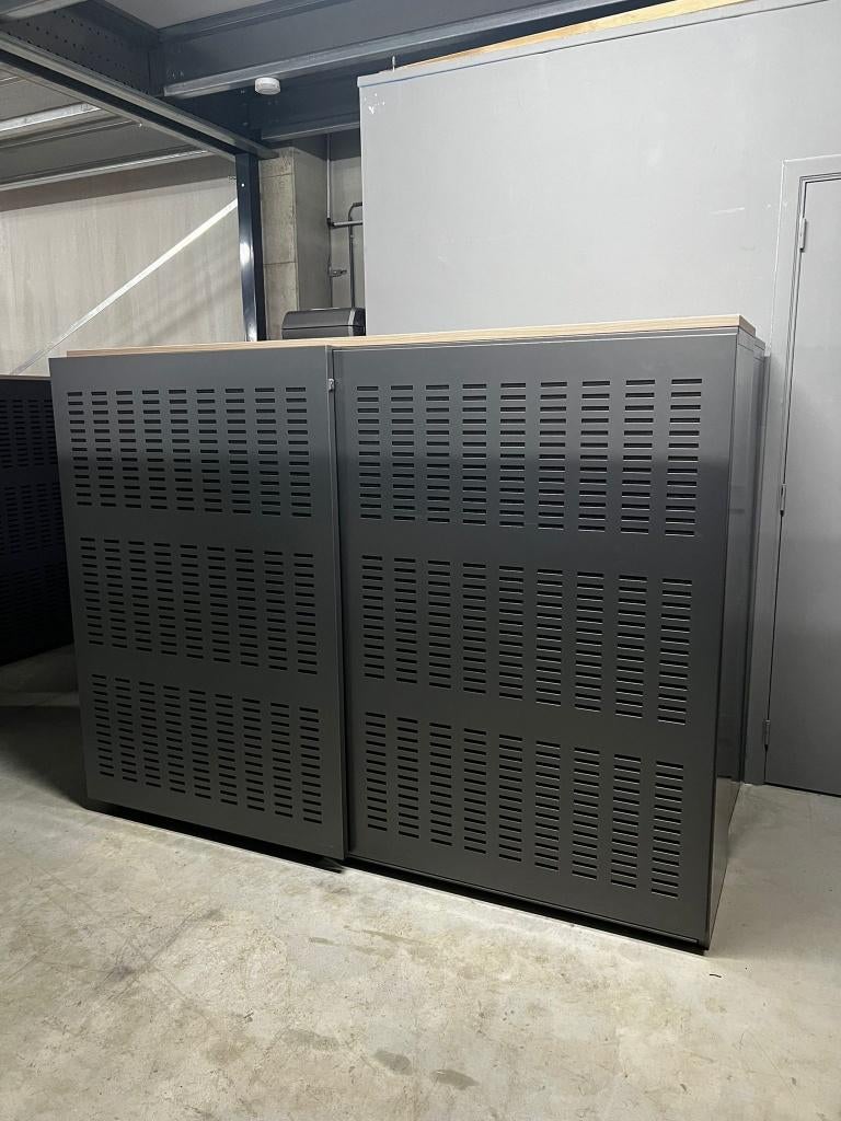 Akoestische Schuifdeurkast 150x200x47cm | Anthracite