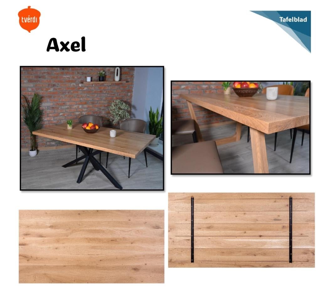 Eiken tafelbladen, Huis en Inrichting, Tafels | Eettafels, Nieuw, 50 tot 100 cm, 150 tot 200 cm, Vijf personen of meer, Overige vormen