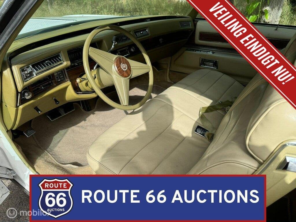 Cadillac Eldorado | 1976 | Route 66 Auctions, Cadillac, Zwart, Bedrijf, Handgeschakeld