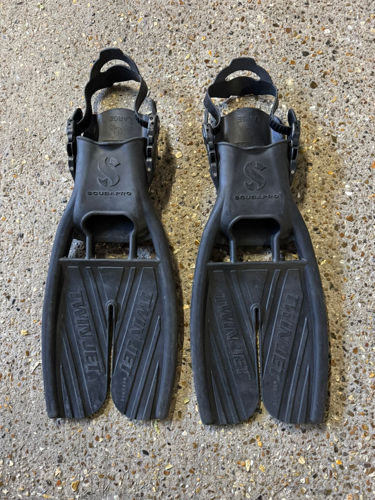 Scubapro Twin Jet vinnen - maat L, Watersport en Boten, Duiken, Ophalen, Zo goed als nieuw