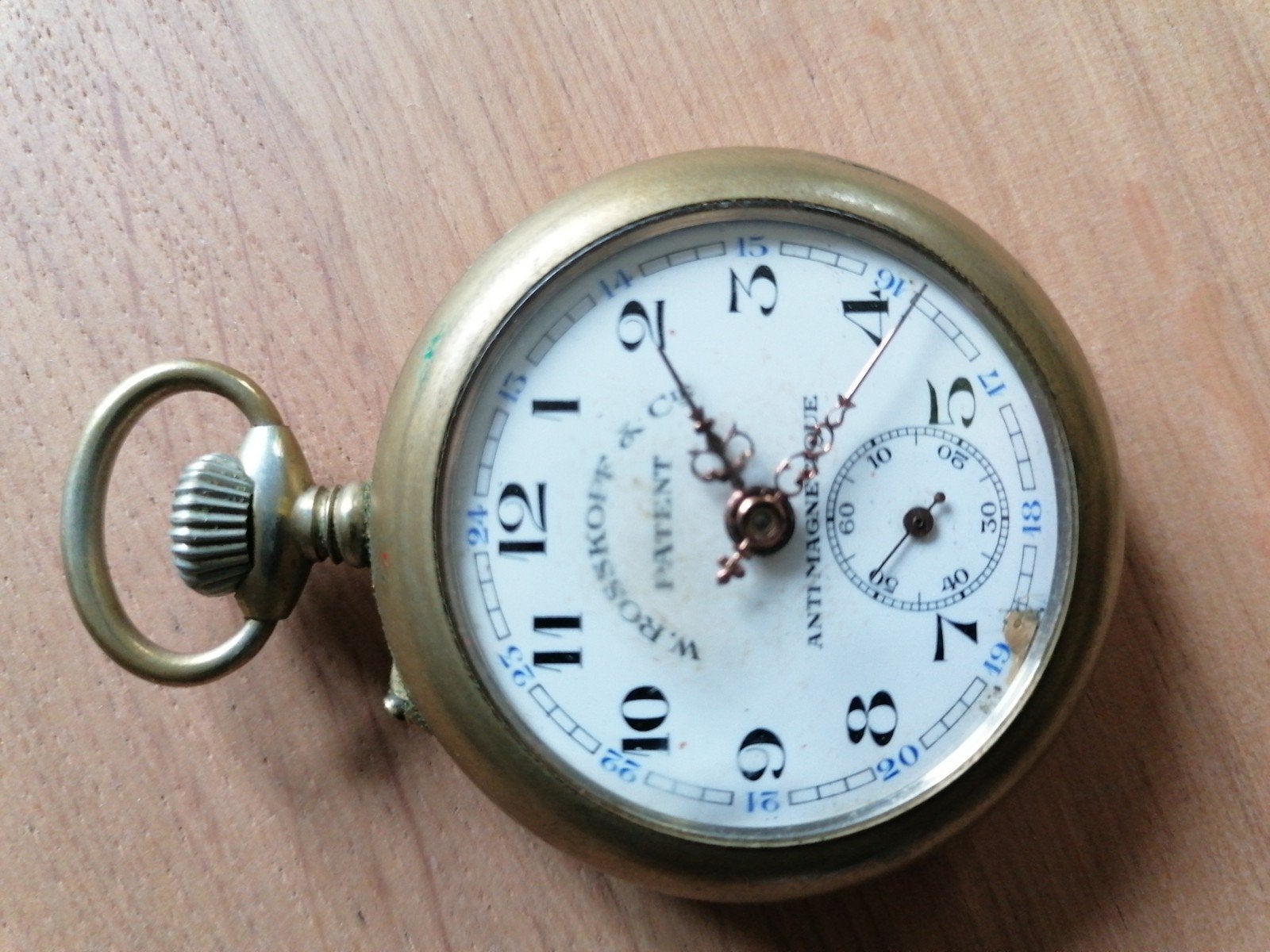 zakhorloge Roskopf, Ophalen, Zakhorloge