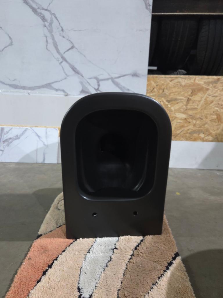 Duravit zwarte hang toilet, Doe-het-zelf en Bouw, Sanitair, Ophalen of Verzenden, Toilet