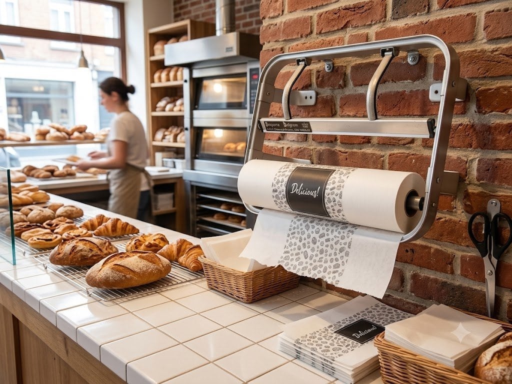 NOUVEAU PRIX : DEROULEUR COUPE PAPIER DE COMPTOIR MURAL, Enlèvement, Utilisé, Distributeur