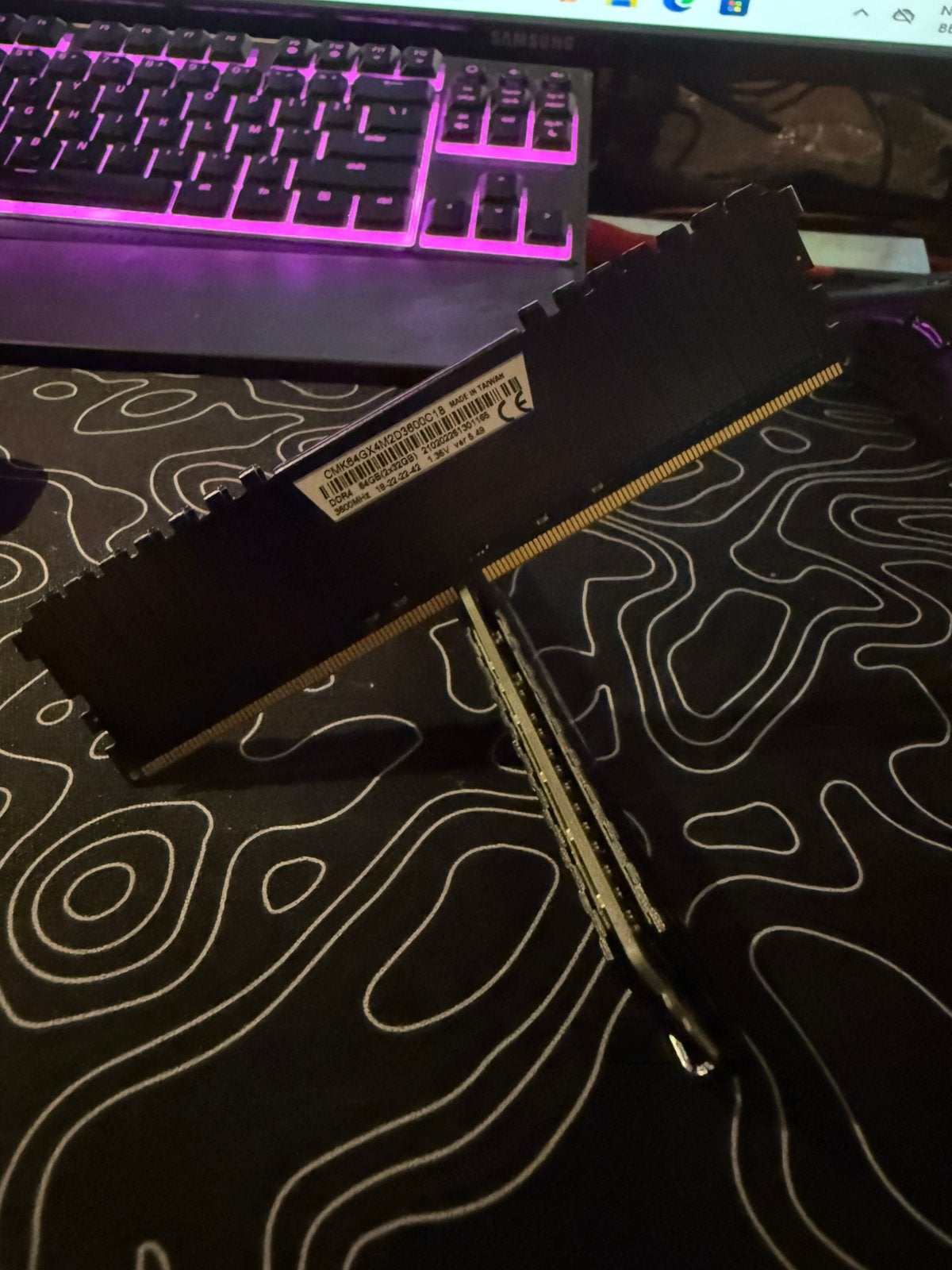 Corsair Vengeance LPX DDR4 64 Go (2 x 32 Go) 3600 MHz, Informatique & Logiciels, Mémoire RAM, Enlèvement, Comme neuf, DDR4