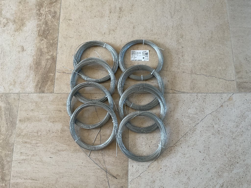 8 stuks staaldraad, Enlèvement, Neuf, 20 mètres ou plus, Fil