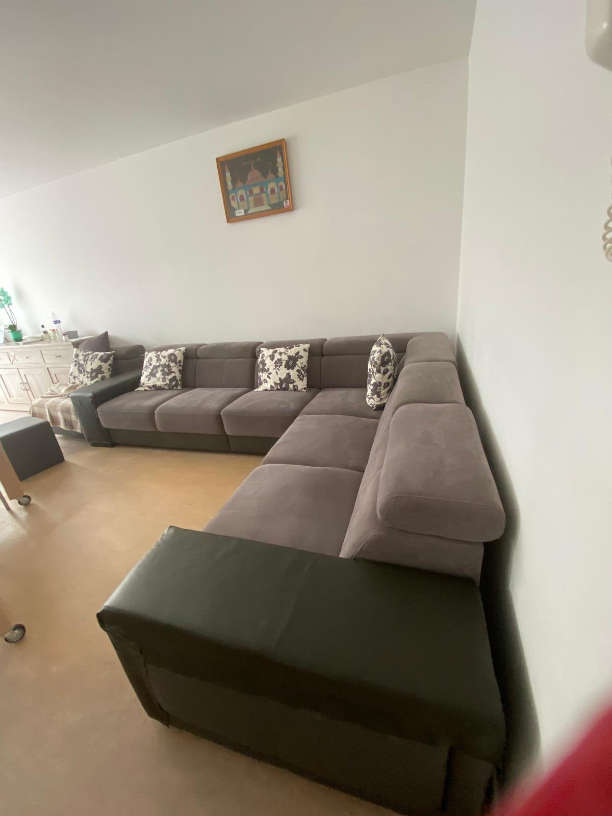Hoeksalon + tafel met 4 stoelen, Ophalen, Gebruikt