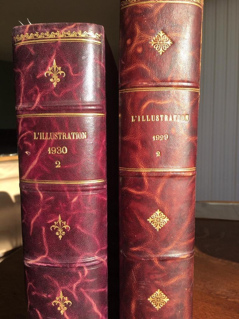 ILLUSTRATIONS, met lederen rug ingebonden jaar-edities, Ophalen, Gelezen, Overige typen
