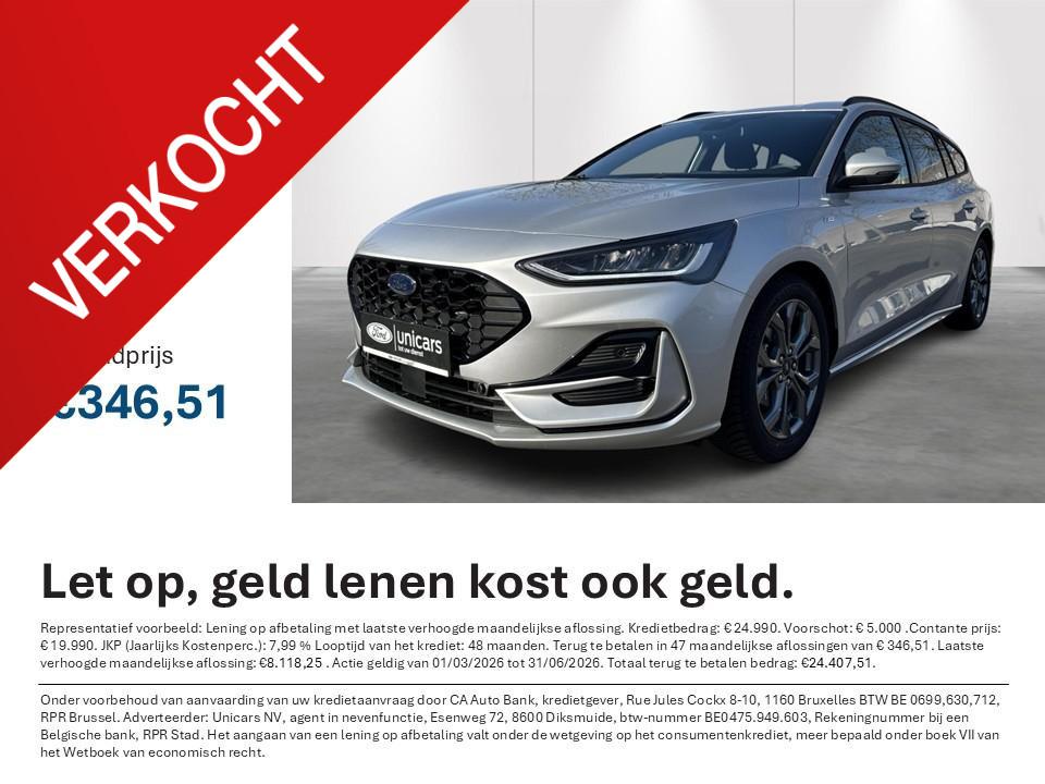 Ford Focus Clipper 1.0i EcoBoost MHEV 92kW ST-Line, Auto's, Ford, Stof, Gebruikt, Adaptive Cruise Control, Bedrijf