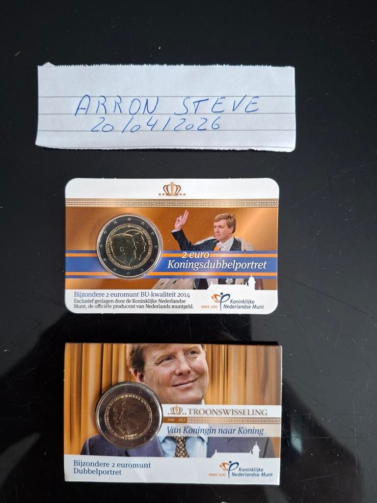 Coincards Nederland 2 euro per stuk 6 euro, Ophalen, Overige landen, 2 euro, Losse munt