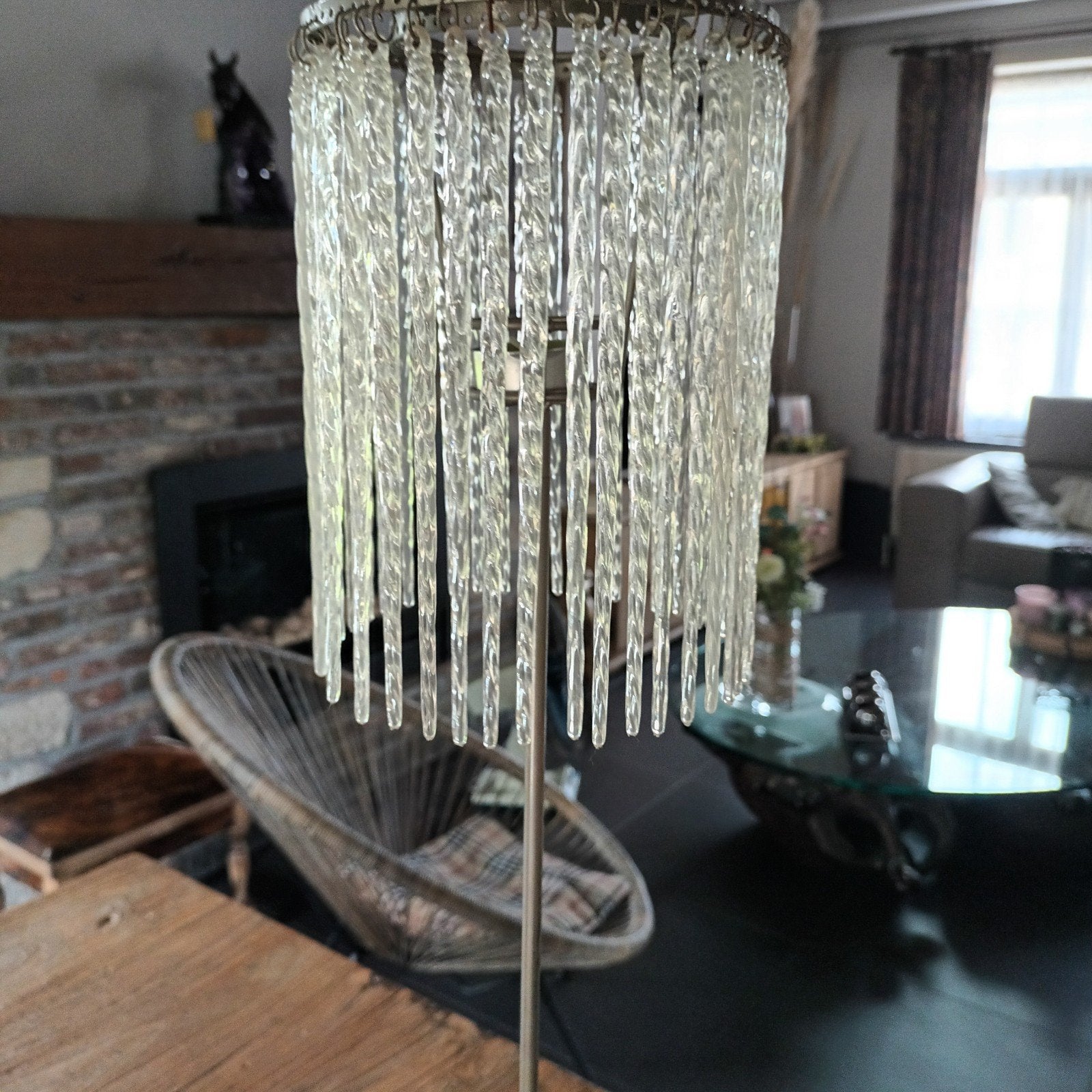 lampe à tiges de verre, Enlèvement
