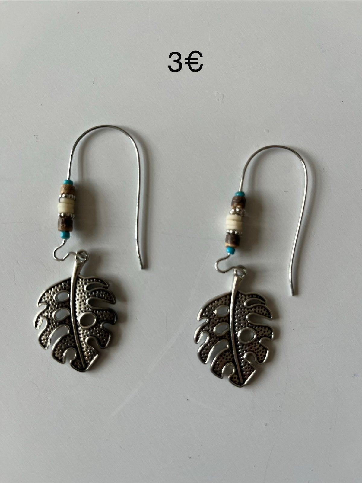 Boucles d'oreilles pendantes en alliage, couleur argentée, Bijoux, Sacs & Beauté, Boucles d'oreilles, Neuf, Enlèvement, Argent