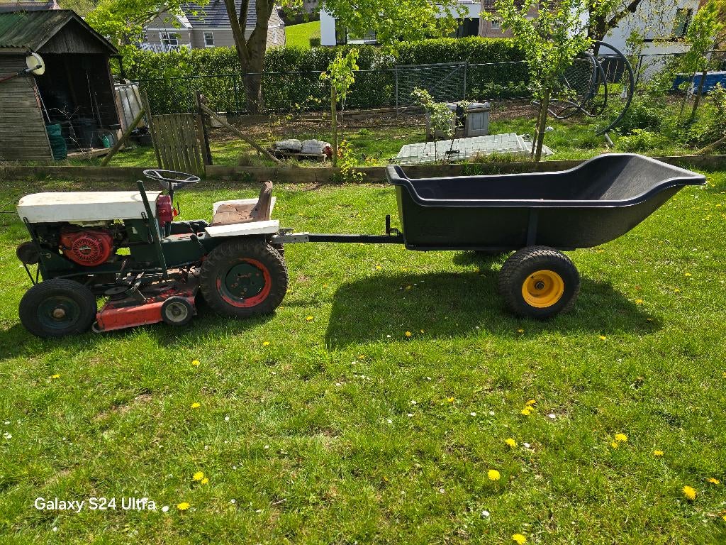 mini tractor - grasmaaier, Ophalen, Gebruikt