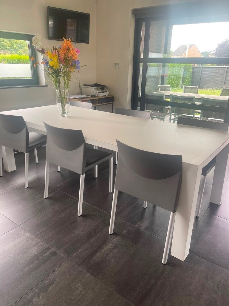 Tafel met stoelen, Ophalen, 100 tot 150 cm, 200 cm of meer, Zo goed als nieuw