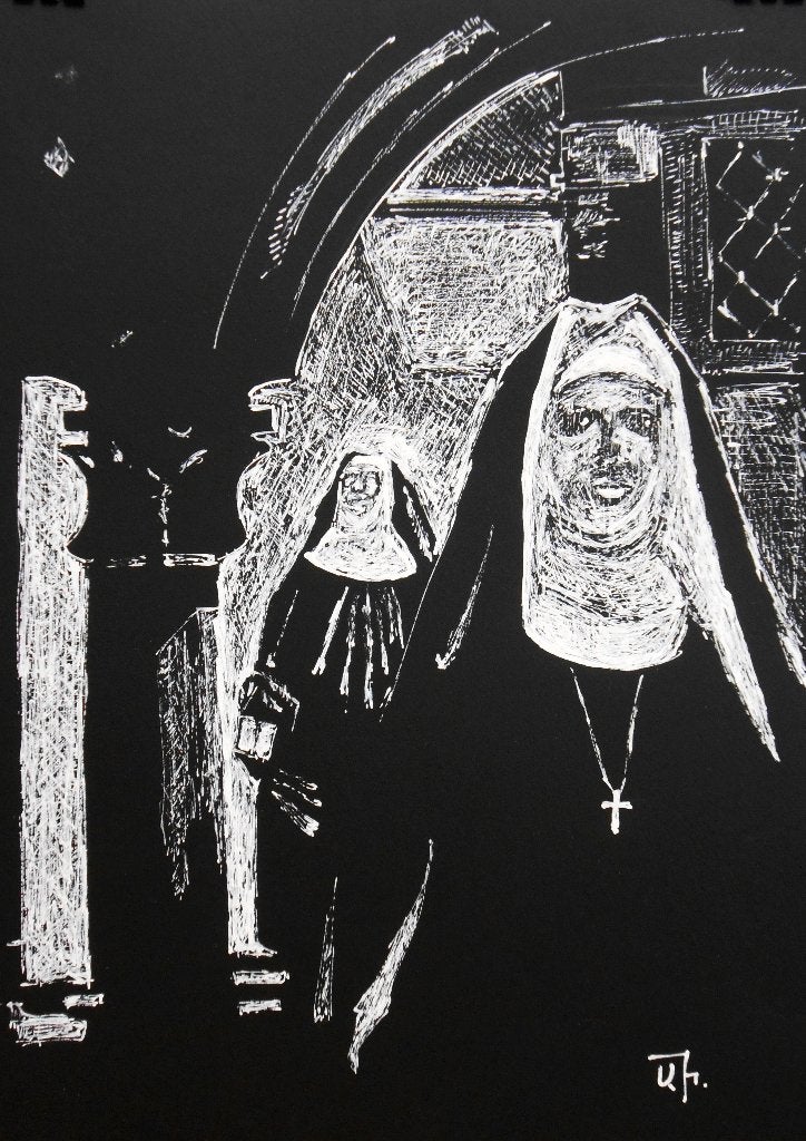 "Verlaat de Tempel"  Schilderij, Verzenden