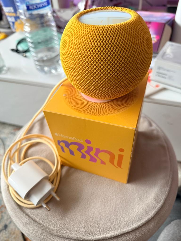 Apple HomePod mini - Jaune, TV, Hi-fi & Vidéo, Enceintes, Comme neuf, Autres marques, Enlèvement