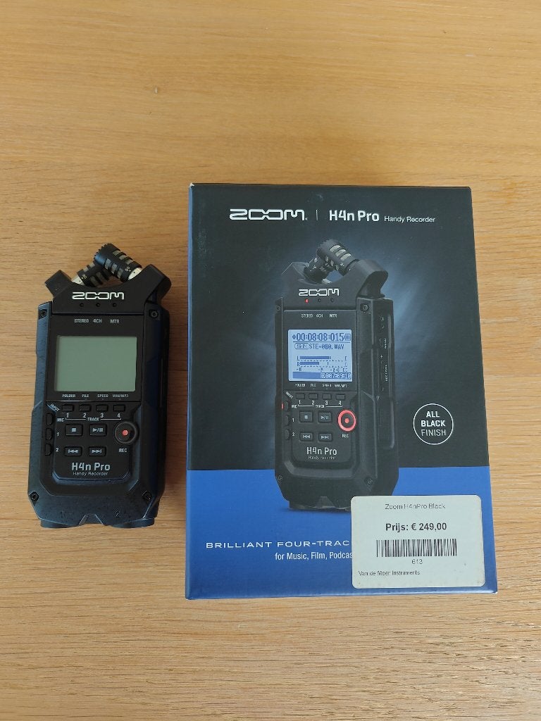 Zoom H4n Pro digitale audiorecorder - nooit gebruikt, Muziek en Instrumenten, Mengpanelen, Nieuw, Minder dan 5 kanalen, Ophalen