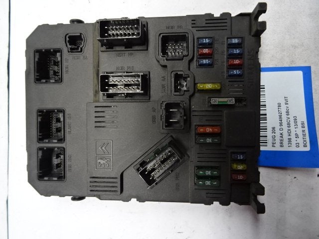 COMPUTER BODY CONTROL Peugeot 206 SW (2E / K) (9649627780), Gebruikt, Peugeot